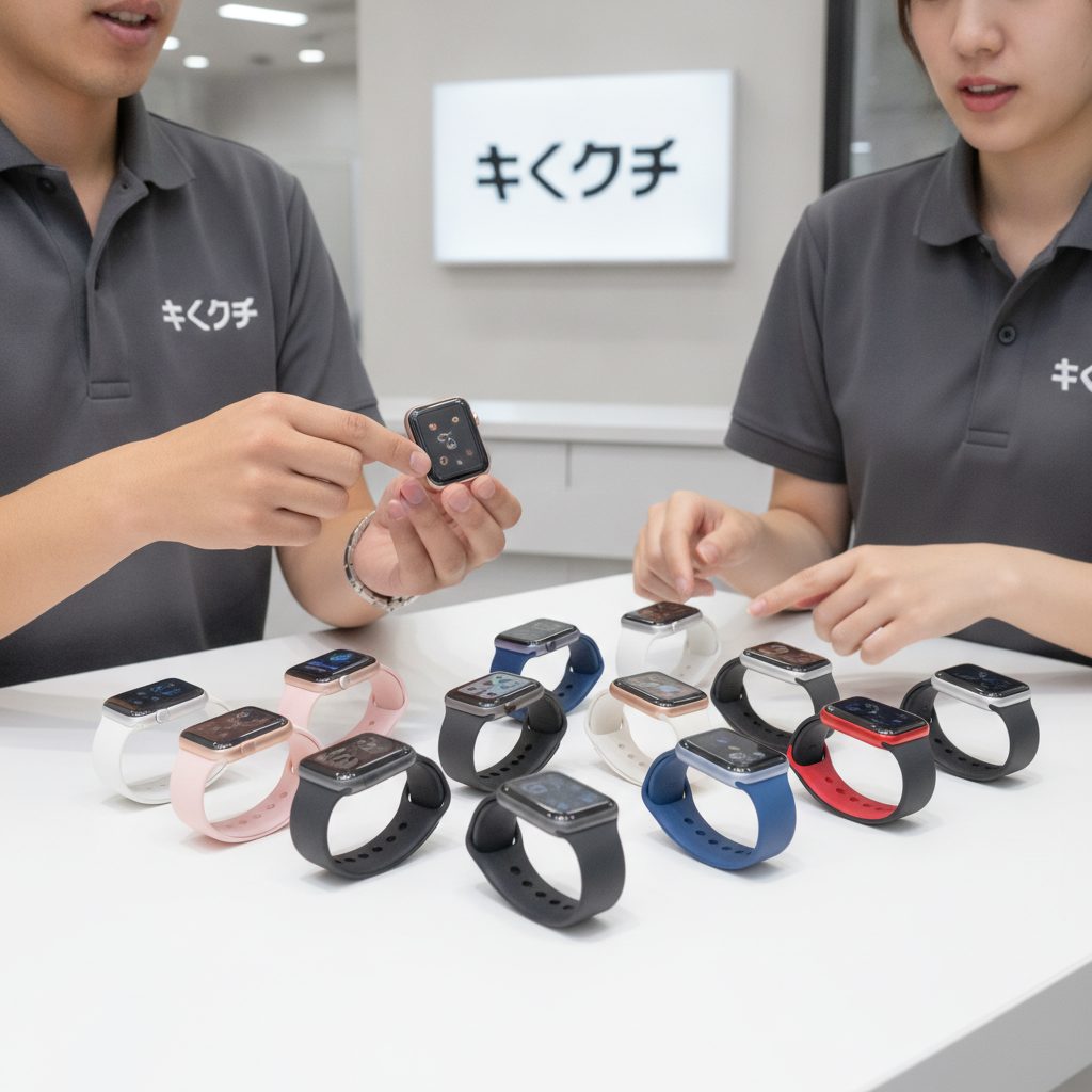 Apple Watch買取の様子