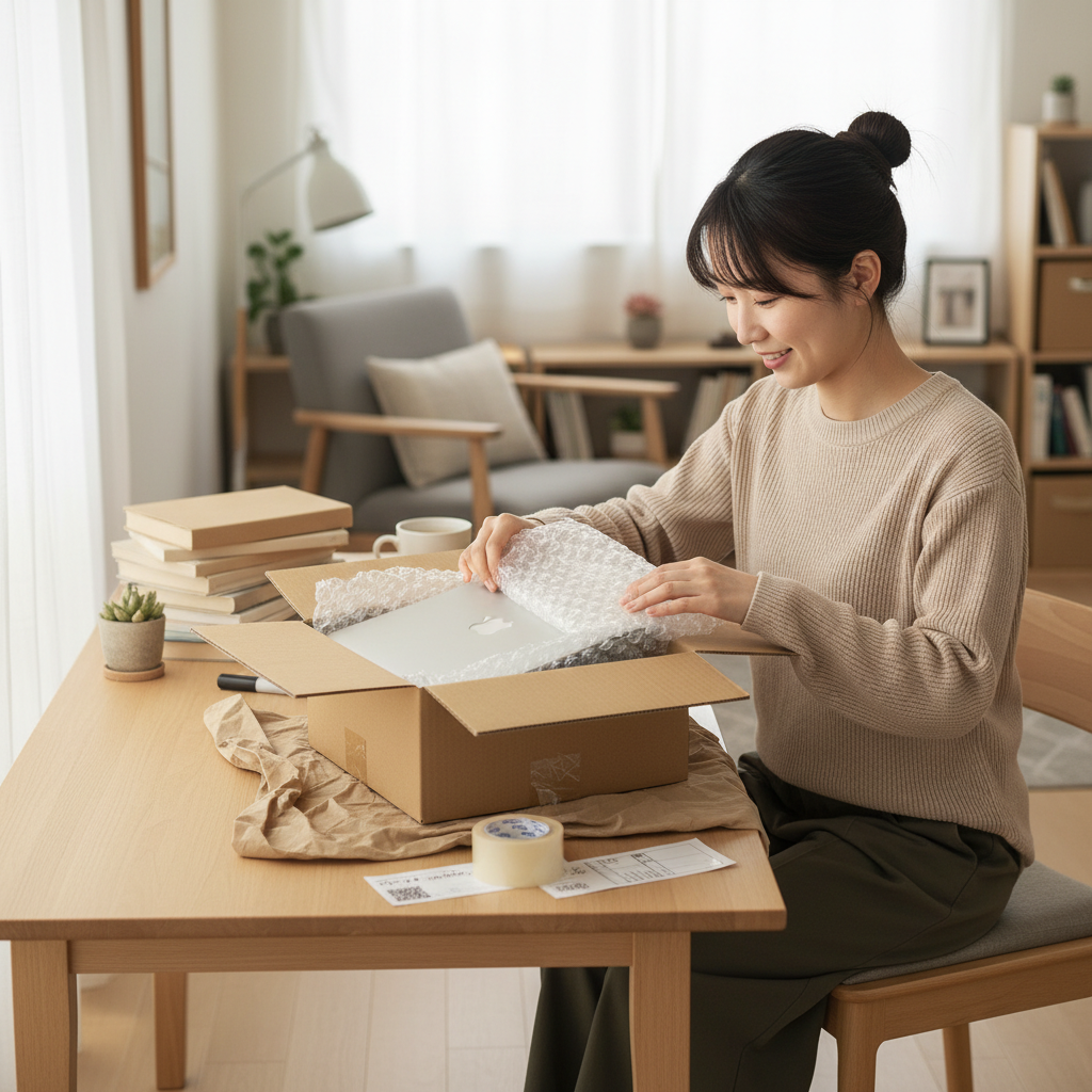 MacBook Air買取の様子