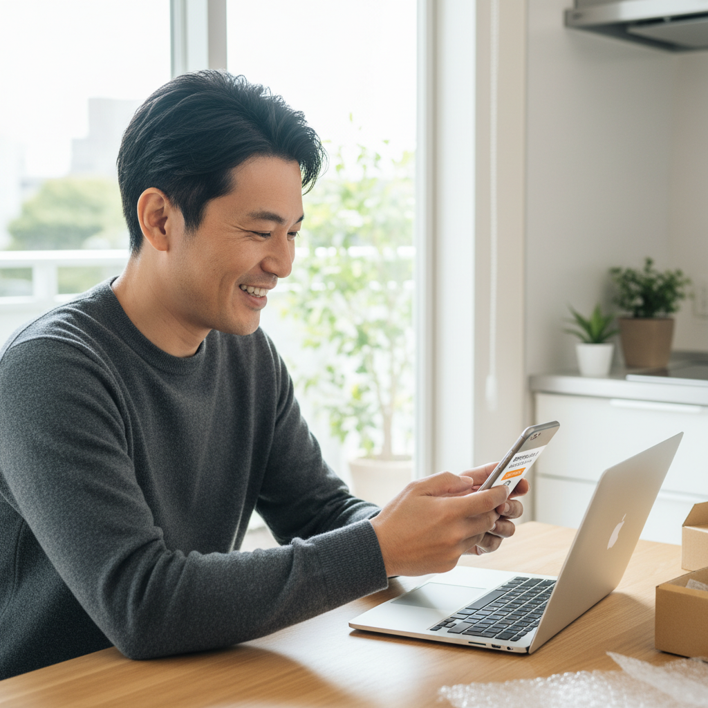 MacBook Air買取の様子