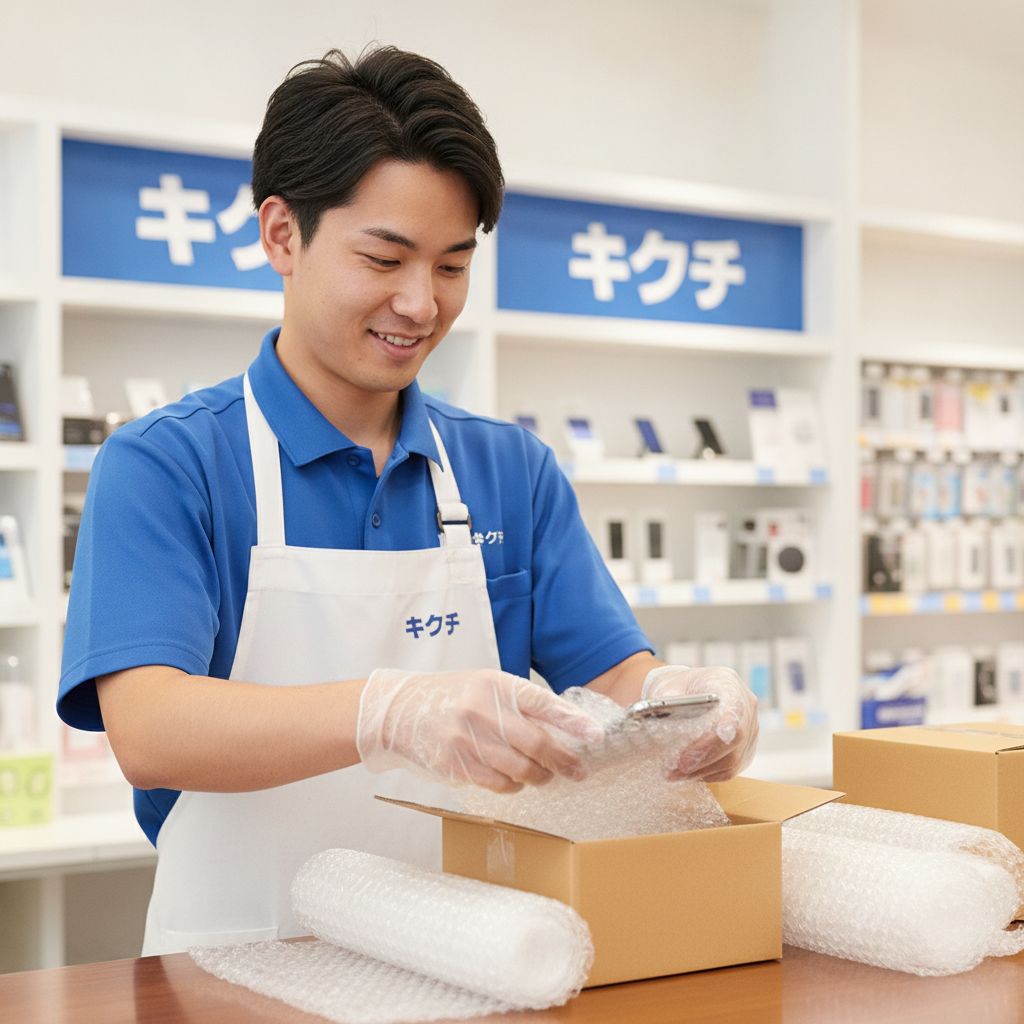買取のキクチの郵送買取で丁寧に梱包