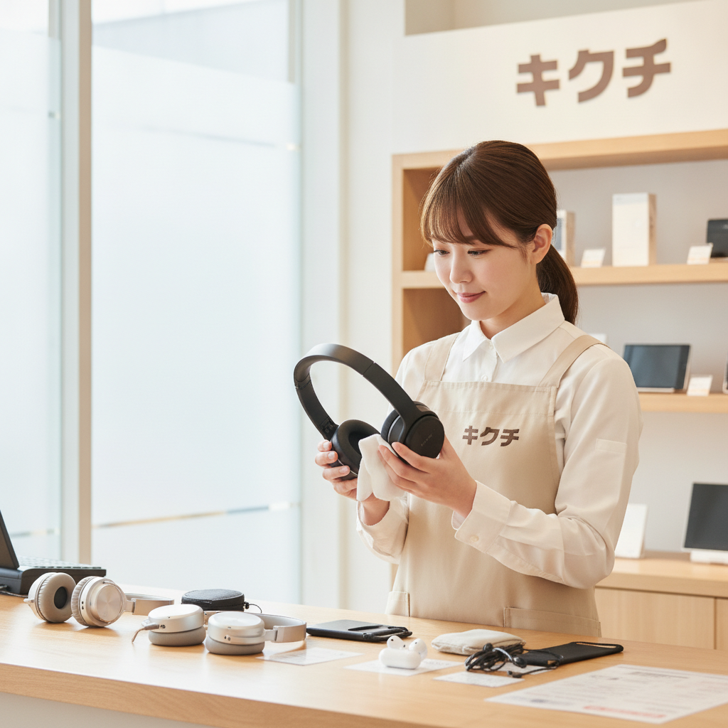 買取のキクチ査定スタッフによる丁寧な検品
