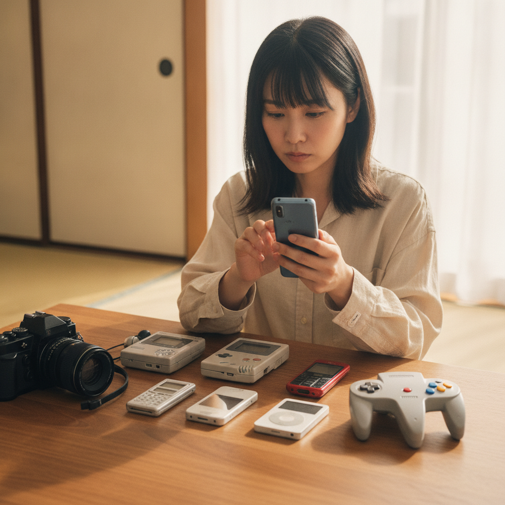 実家で見つかった古いスマホ・Game Boy・カメラを査定前に確認
