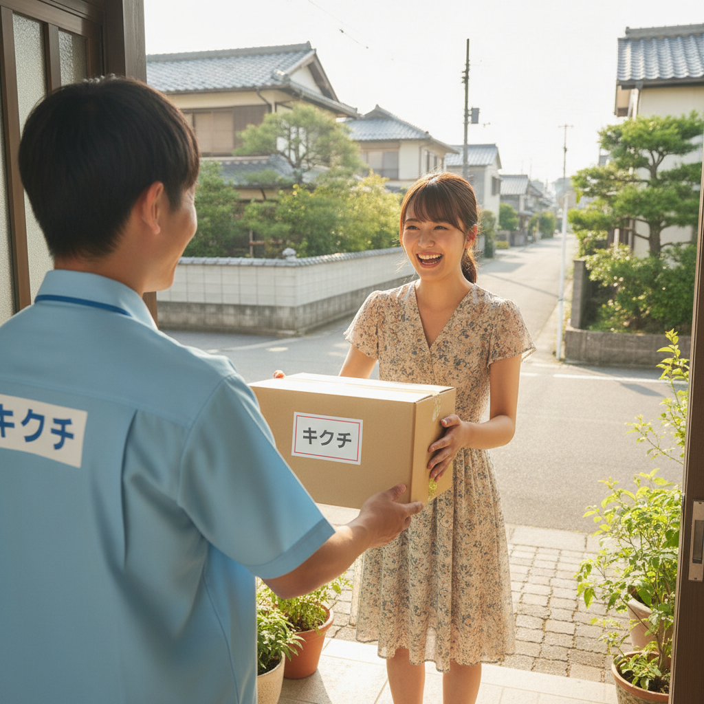 配送業者への荷物引き渡し