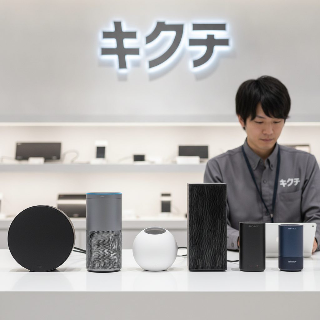 スマートスピーカー買取の様子