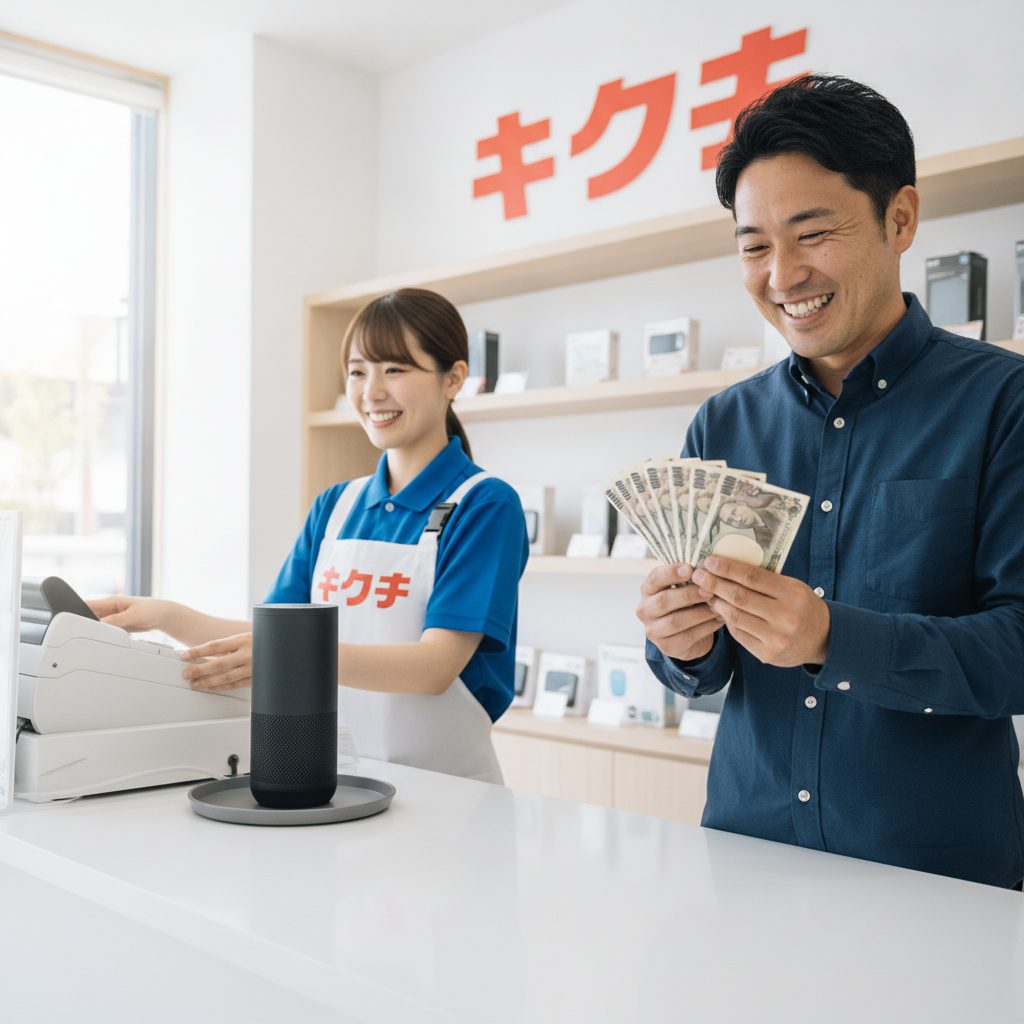 スマートスピーカー買取の様子