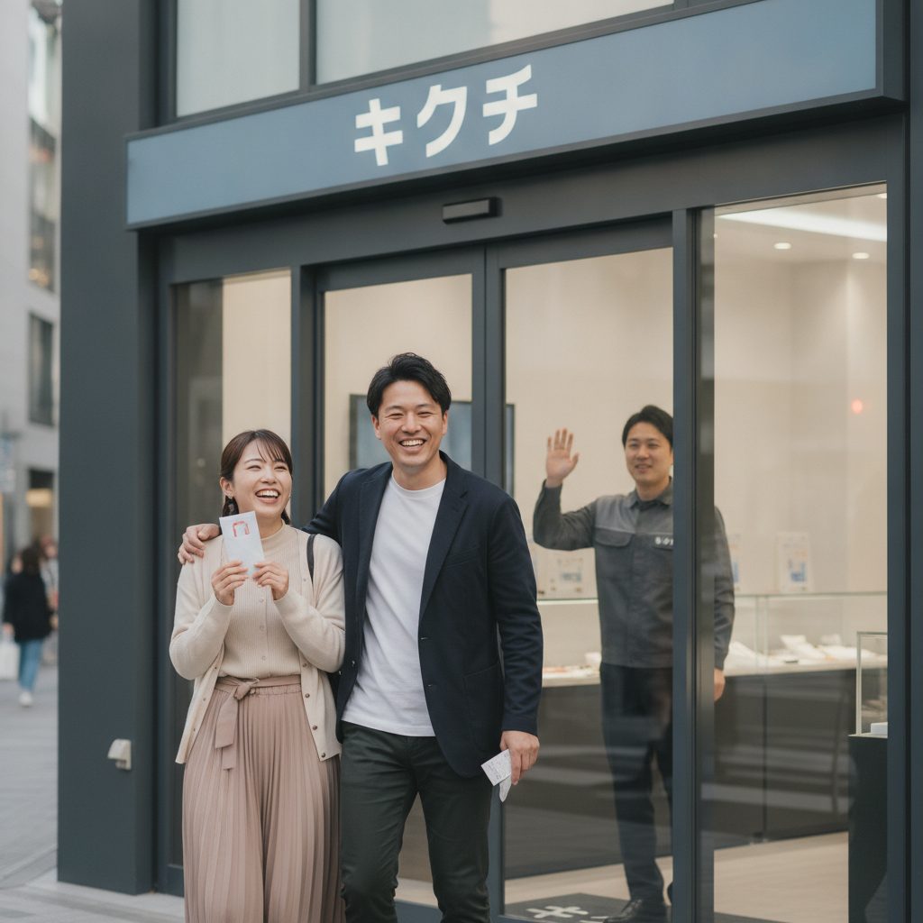 iPhone15買取の様子