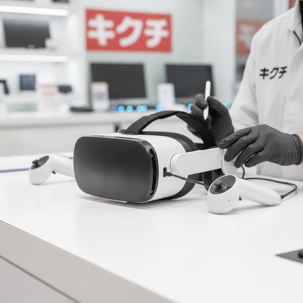 VRヘッドセット買取の様子