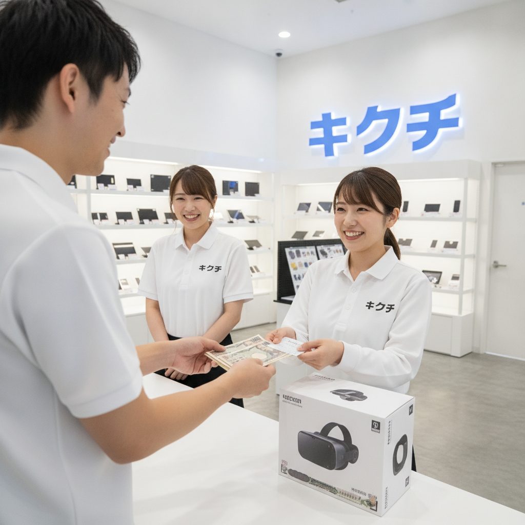 VRヘッドセット買取の様子
