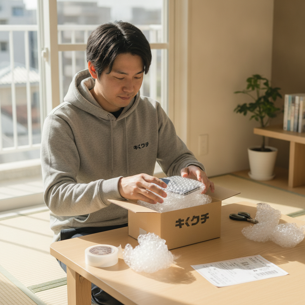 スマホ梱包・郵送買取の準備