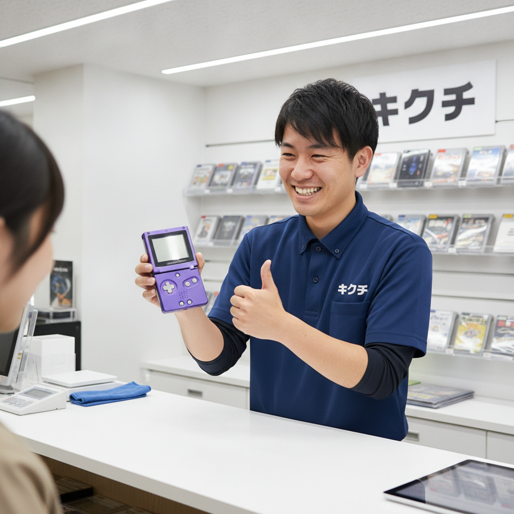 Switchを査定するキクチのスタッフ