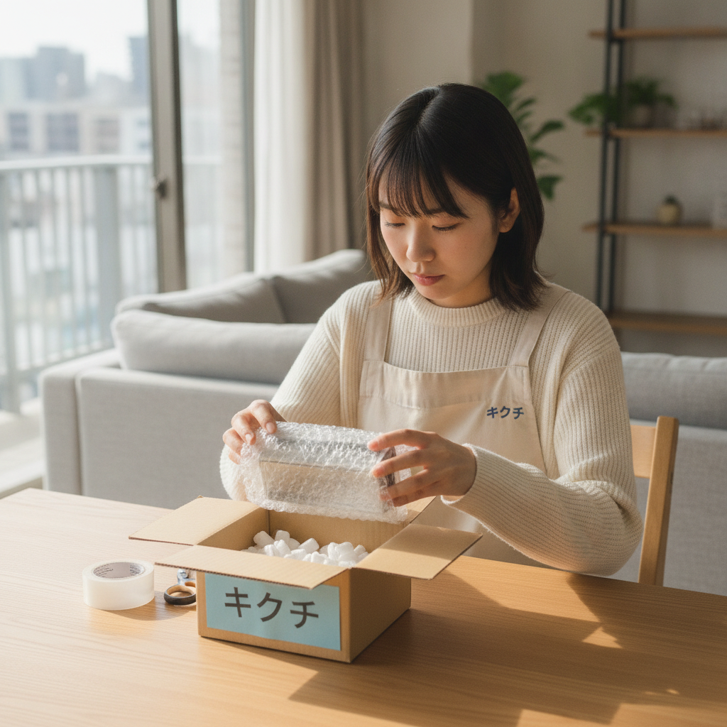 郵送買取のための梱包