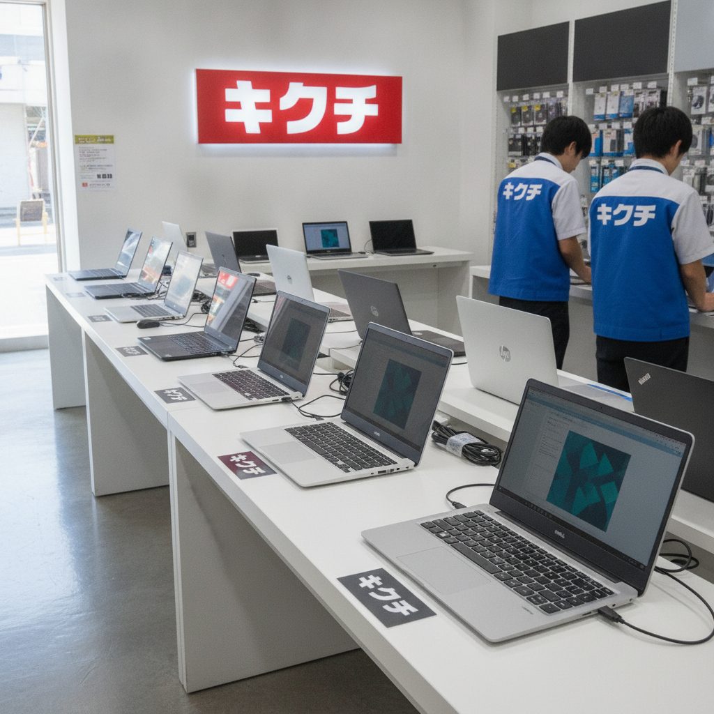 ノートPC買取の様子