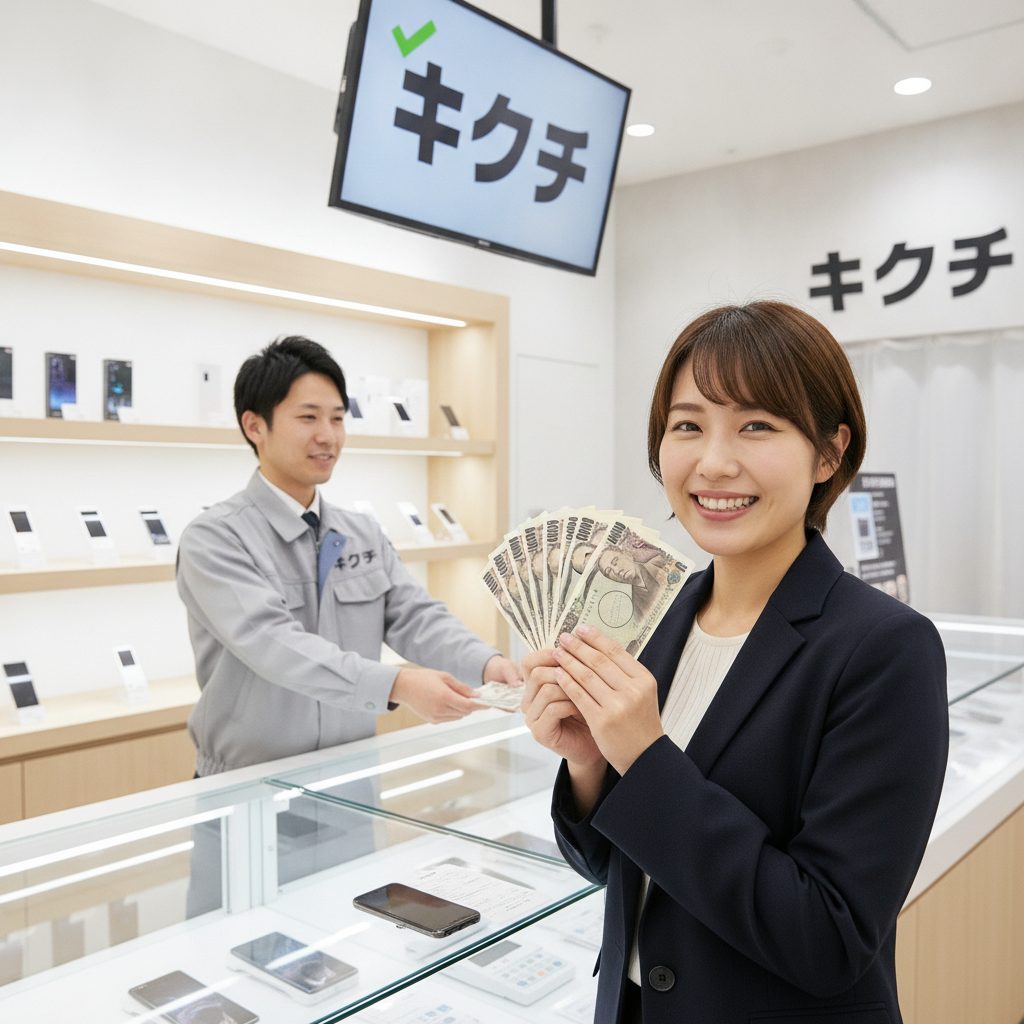 Galaxy S25買取の様子