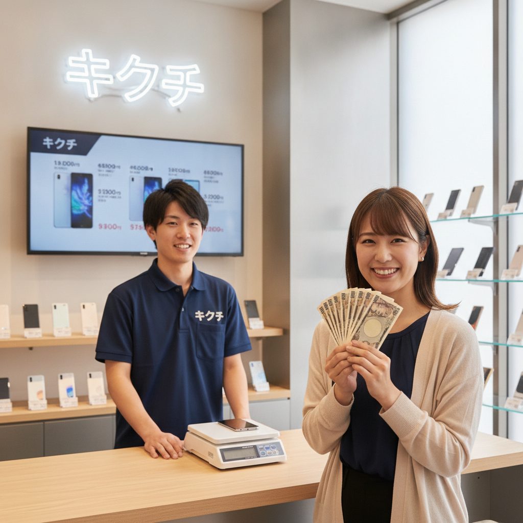 Galaxy S25買取の様子