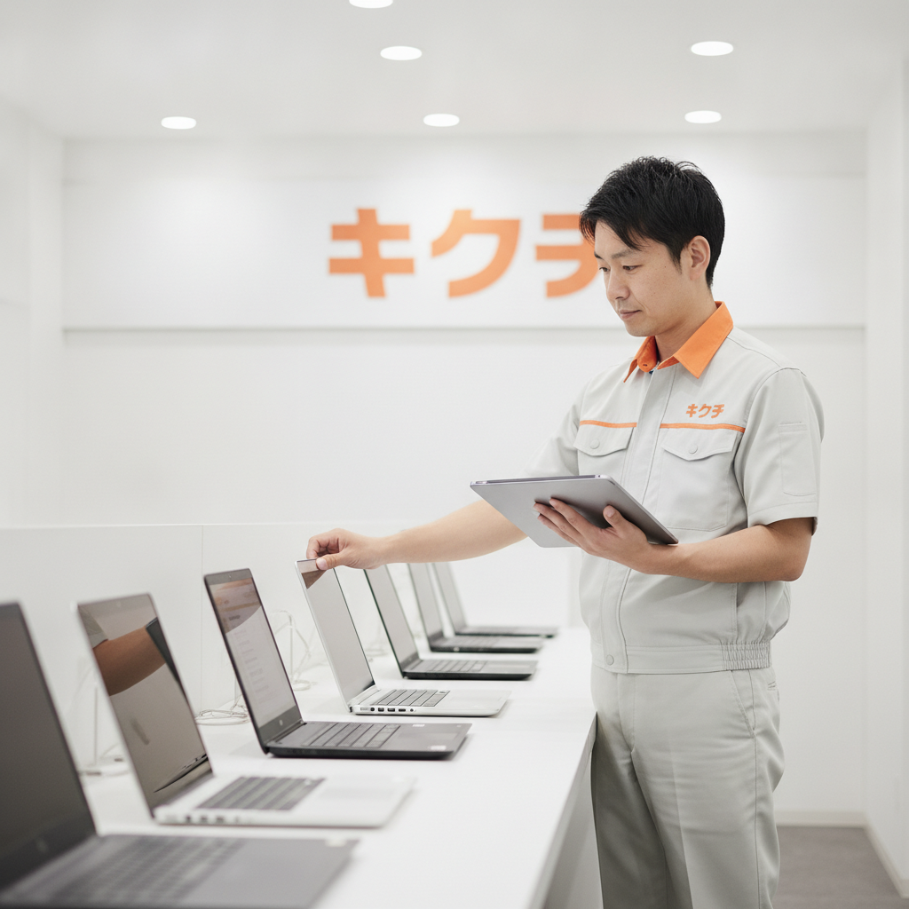 買取のキクチでは1台1台丁寧に動作確認と査定を行います