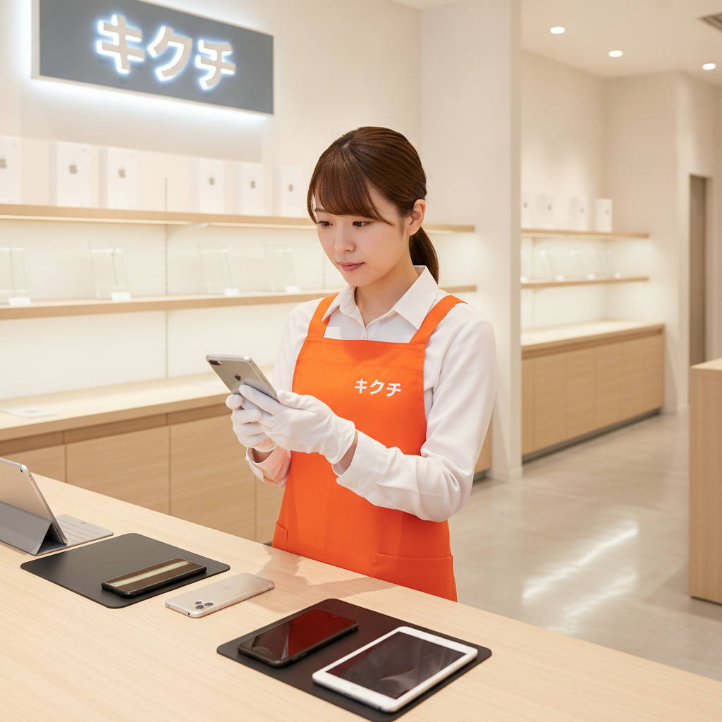 買取店では専門スタッフが1台ずつ状態を確認して査定します